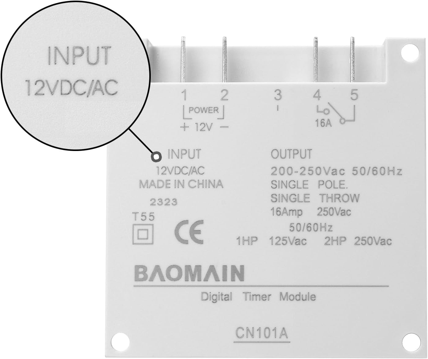 Time Switch Relay,Digital LCD Programmable Timer,12V DC/AC Input,200-250V 16A Ou