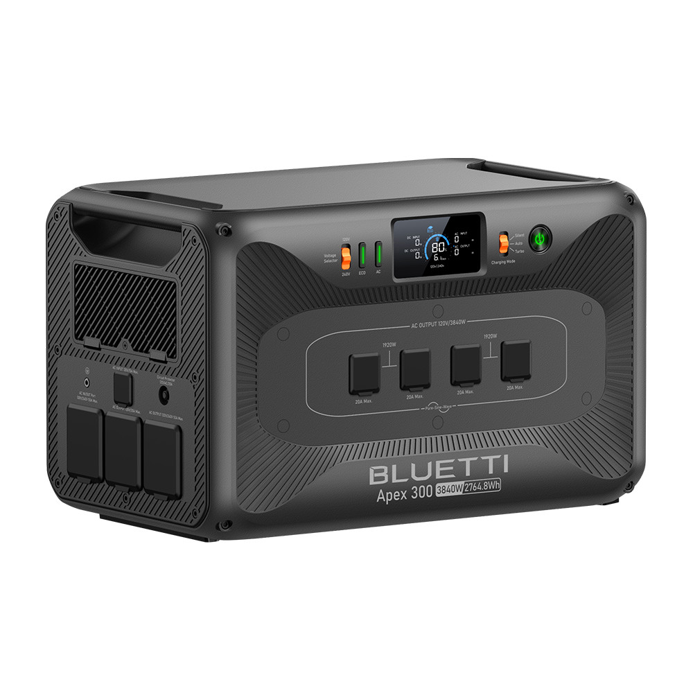 BLUETTI Apex 300 3840W 2764.8W Portable Power Station+350W Solar Panel Kit