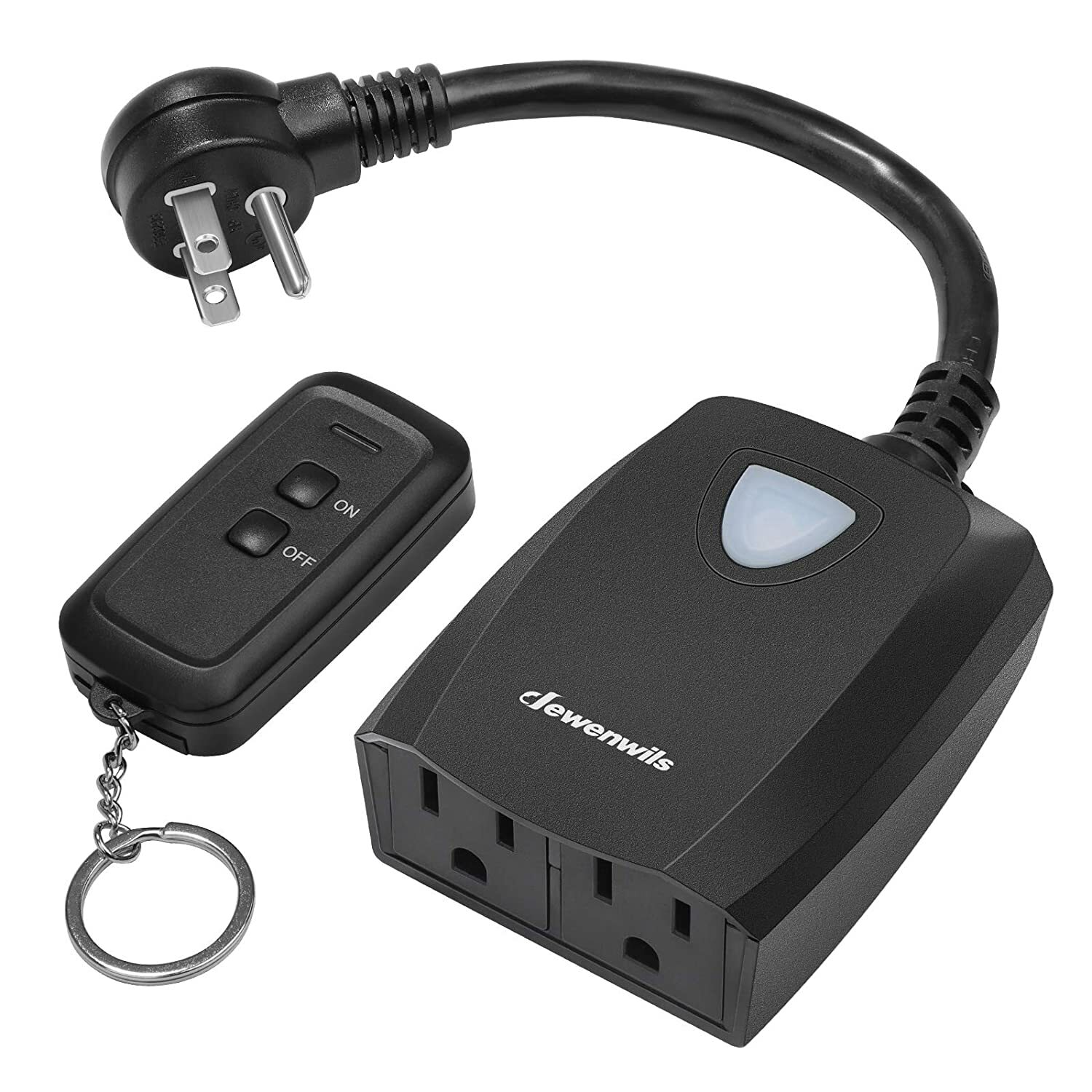 DEWENWILS Outdoor Wireless Remote Control Electrical Outlet Plug Weatherproof