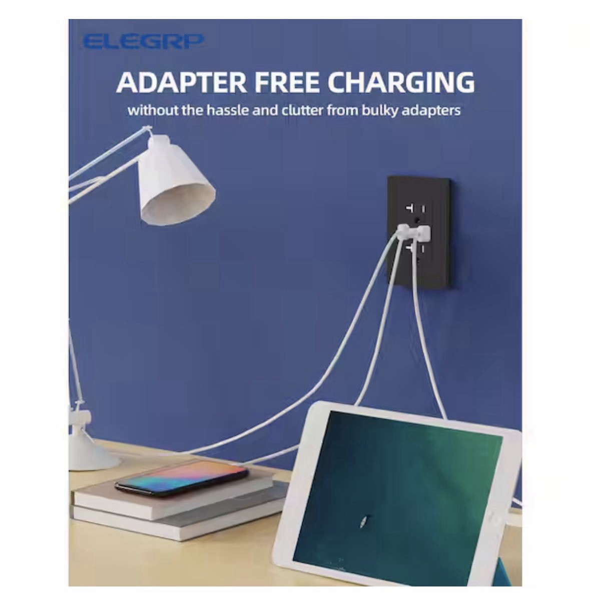 6-Pack ELEGRP 21 Watt (3 USB Chargers) 20-Amp Duplex Tamper Resistant Receptacle