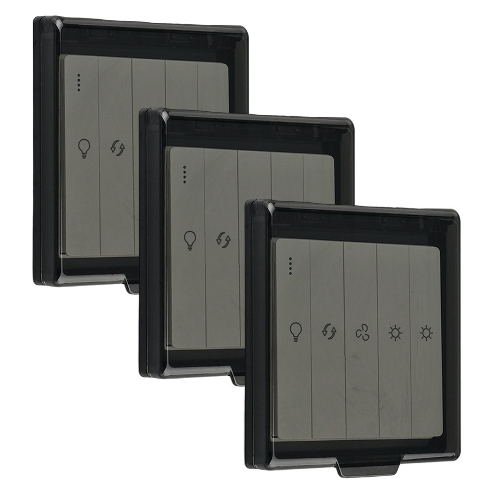 3 Pack Waterproof and Dustproof Switch Covers for 86 Type Wall Sockets