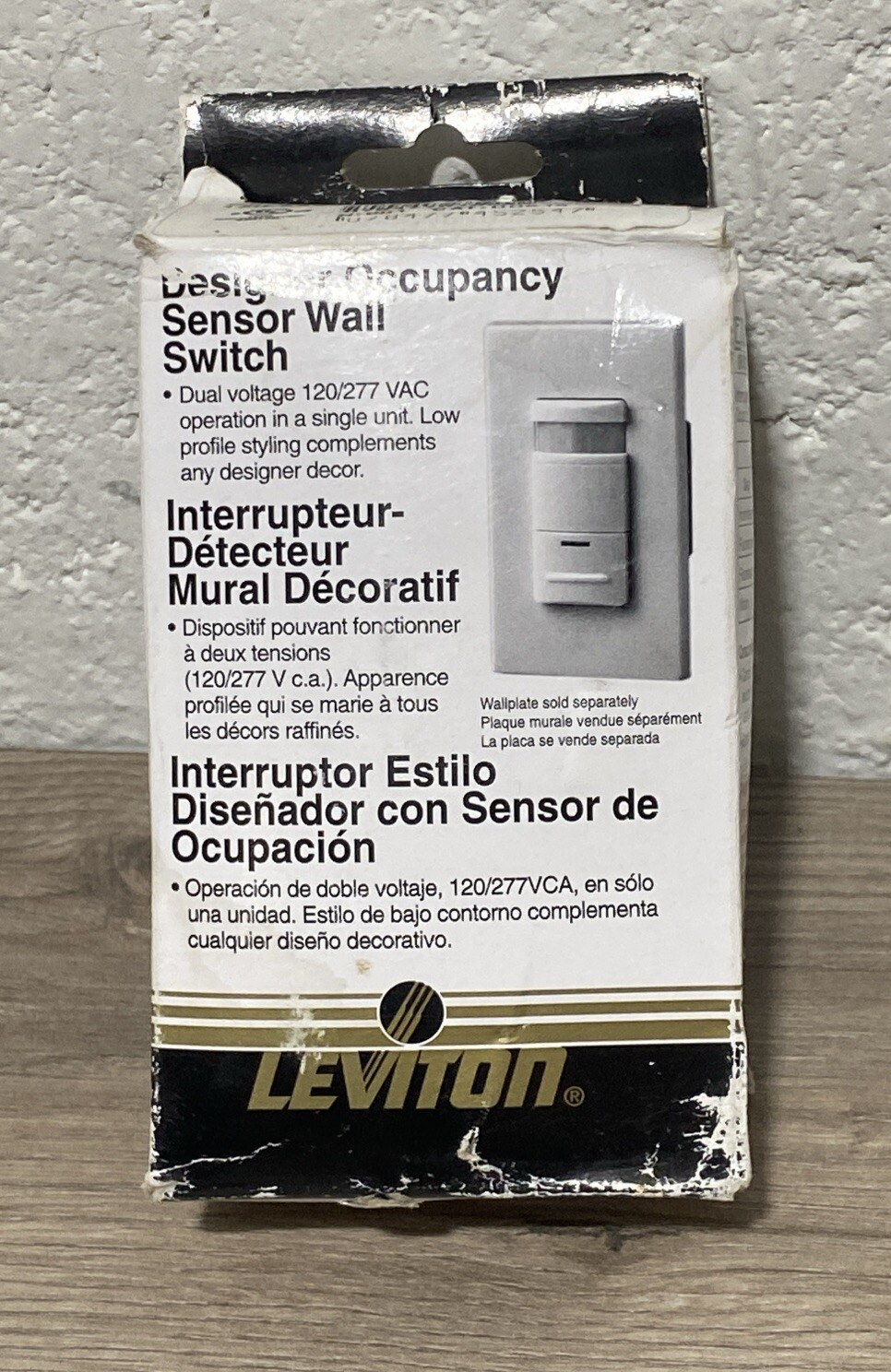 Leviton N02-ODS15-INI Decora 120/277V Wall Switch Occupancy Sensor – Ivory