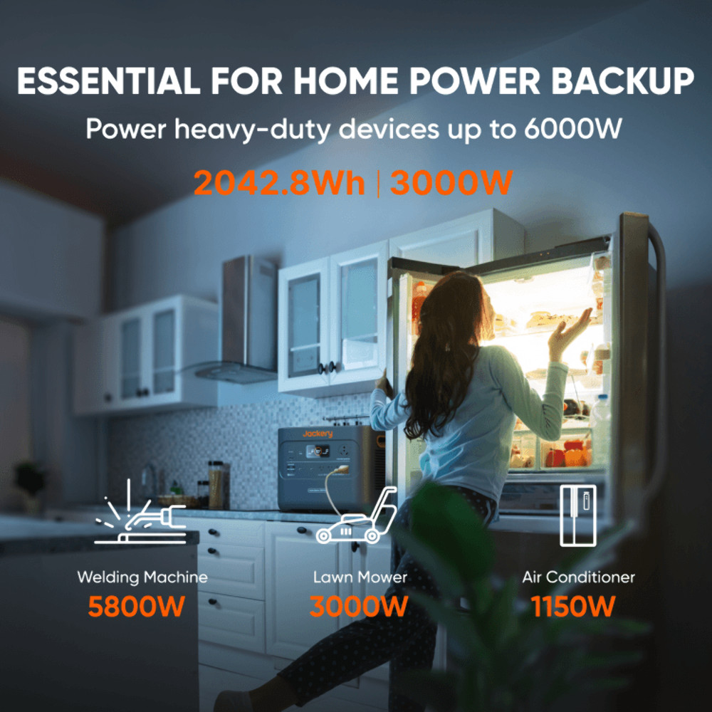 Jackery E2000 Plus with 2 SolarSaga 200W Panel-Ships to PR HI AK Guam Saipan