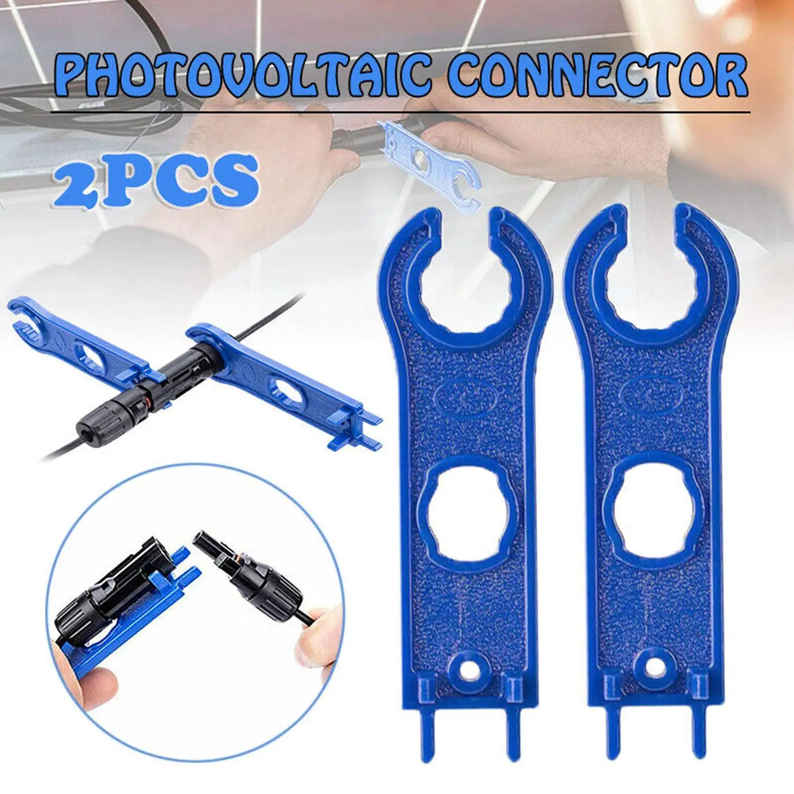 2 PCS MC4 Solar Panel Connector Disconnect Tool Spanners Wrench ABS Plastic Pock