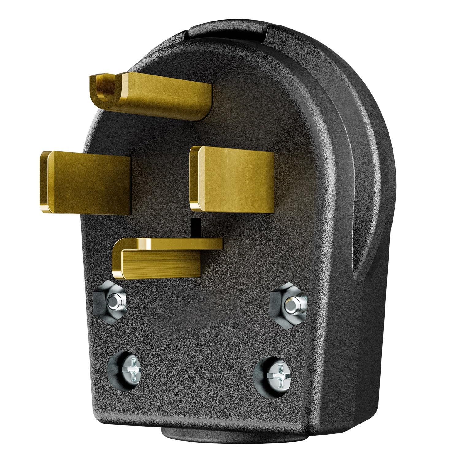 Nema 14-30P Plug 30 Amp 125/250 Volt Angle Plug, 30Amp Black Color