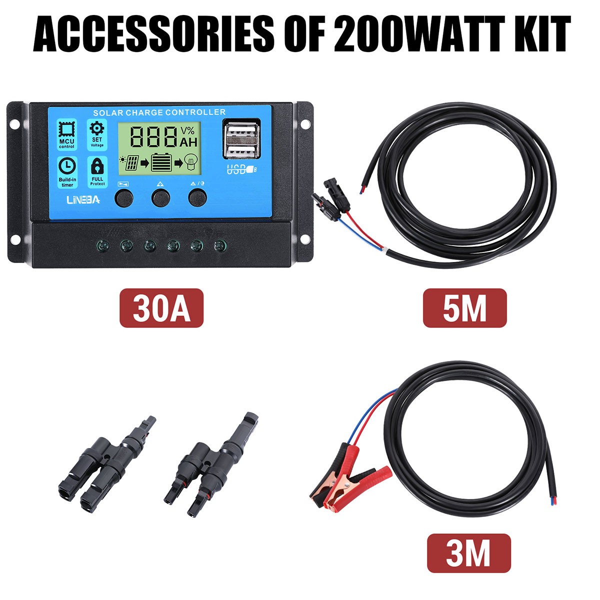 Solar Panel Kit with 5000W Inverter for Home Off Grid Home Car RV Camping System