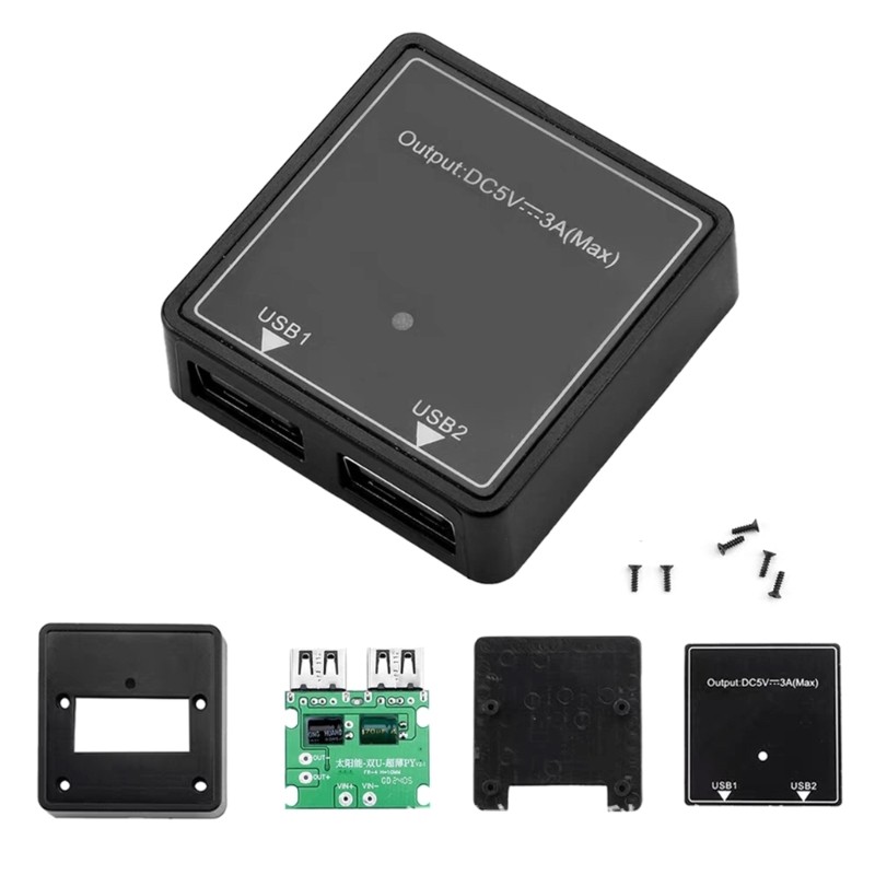 Heavy Duty ABS Solar Charger Station 5V3A For Boats And Camping Trip