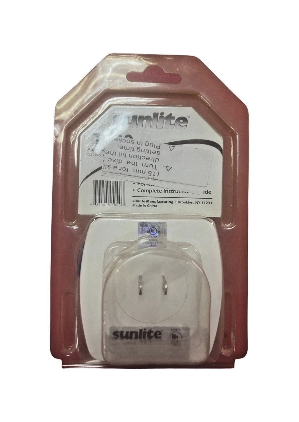 NEW Sunlite 24 Hour Appliance Timer Item No. T100 Cat. No. 05000 Indoor