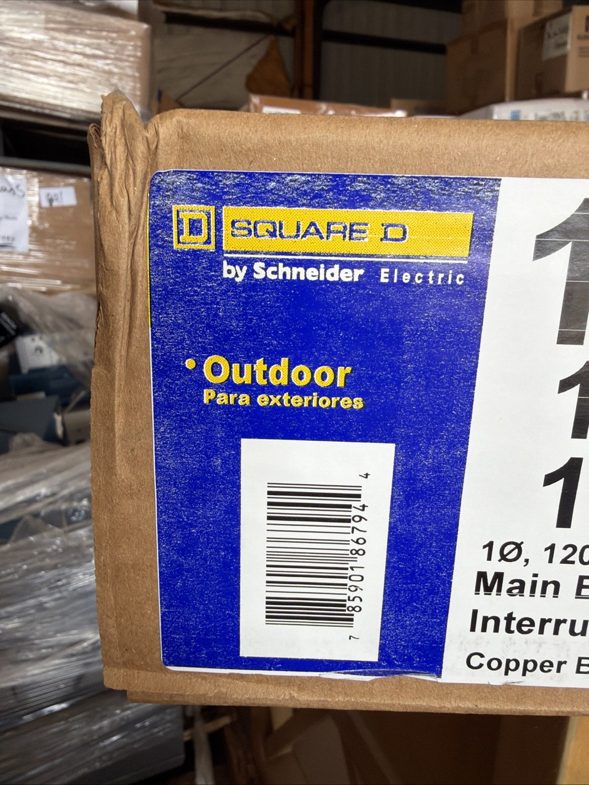 SQUARE D QO116M100RB 100A MCB 240V 1PH 16CKT LOADCENTER OUTDOOR W/COVER