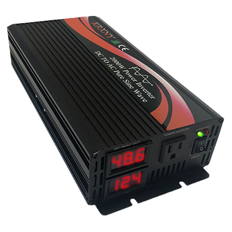 2000W Off Grid Pure Sine Wave Power Inverter 48V DC to 110V 120V AC 60HZ US