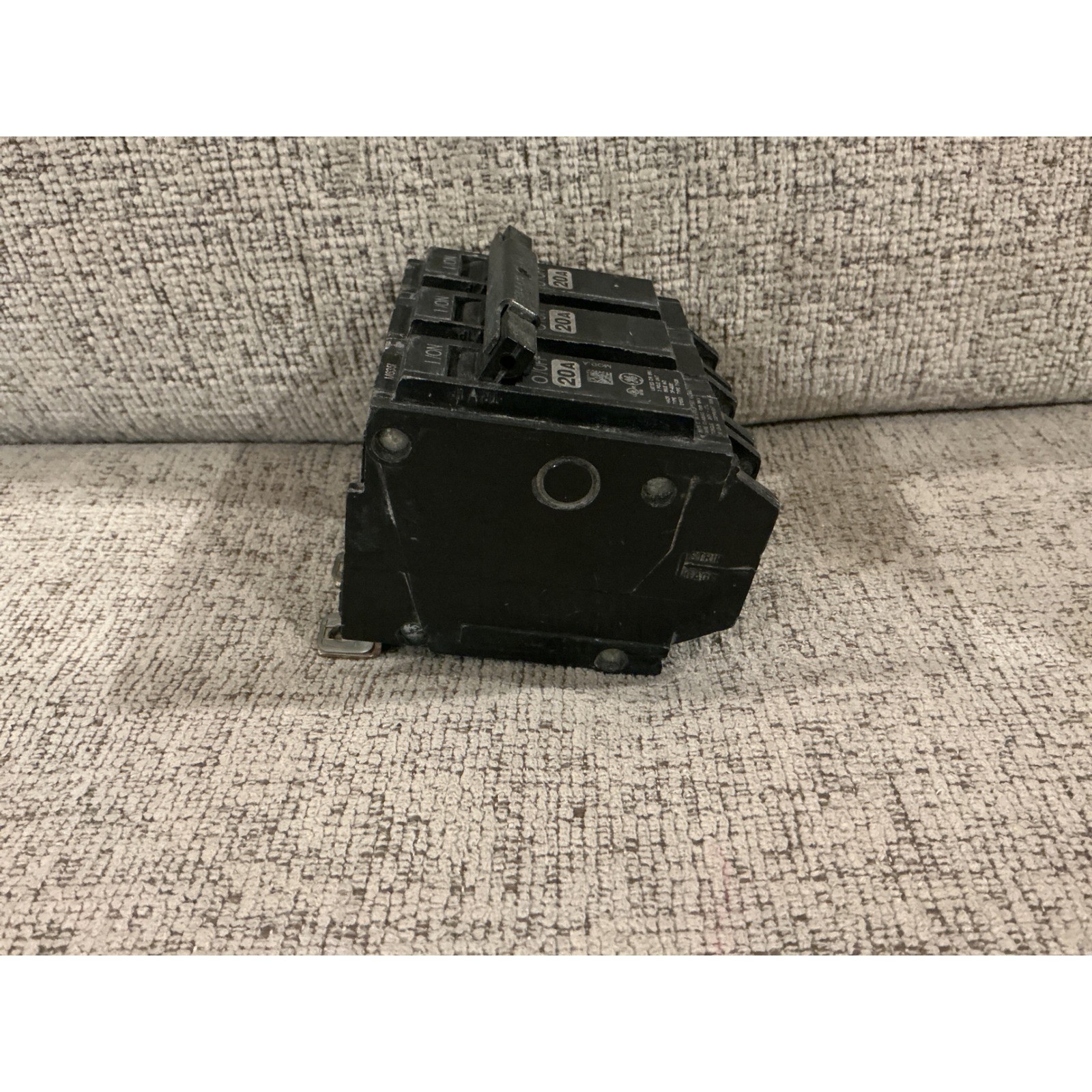 GE THQB32020 3 Pole 20A Circuit Breaker 240V Bolt On Type THQB 20 Amp