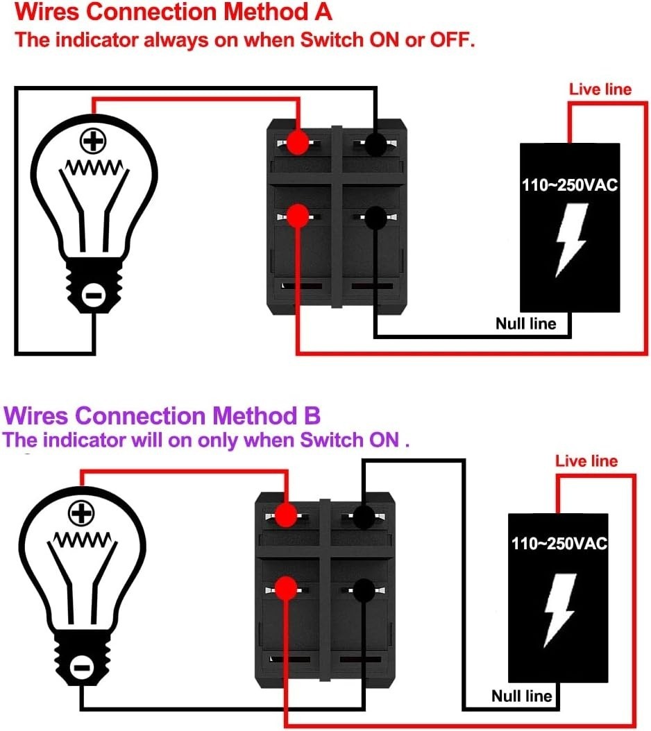 Inline Cord Switch, Heavy Duty 16A AC 125V / 250V Large Current In-Line On/Off