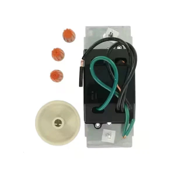 Leviton Trimatron Thermoplastic/Metal Light Almond/White 1-Pole Dimmer Knob 600W