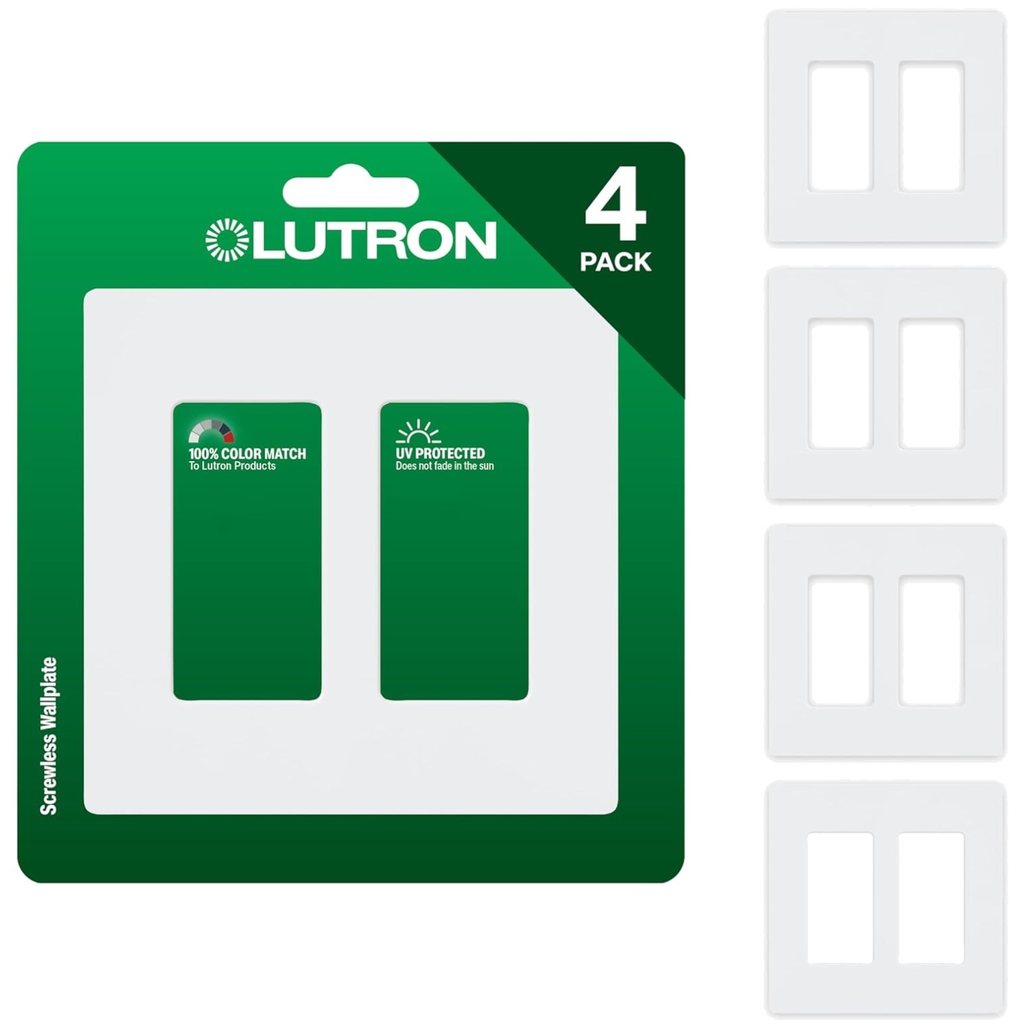 Decorator/Rocker Wallplate Set White 4-Pack