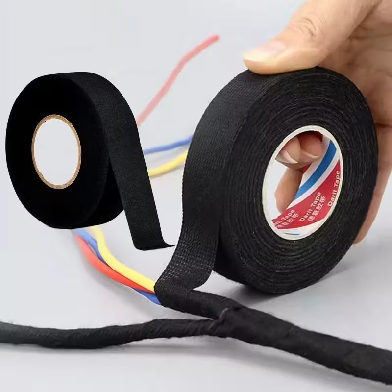 1-5pcs Wire Harness Automotive Cloth Tape, Adhesive Resistance Heat Proof Tape