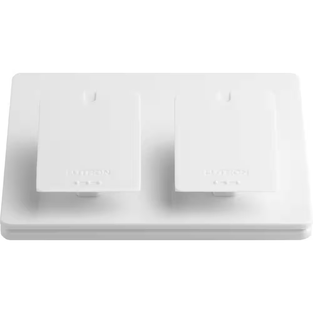 Caseta Dual Pedestal for Pico Remotes, White (L-PED2-WH)
