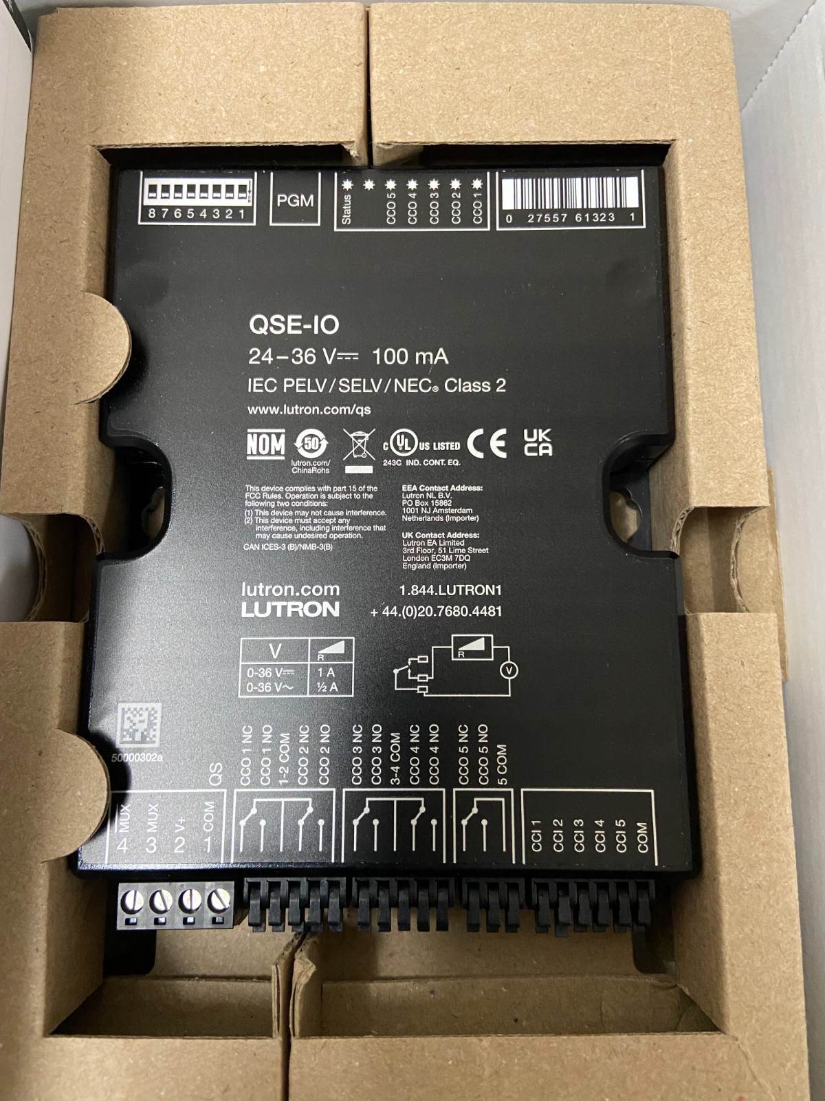 Lutron Grafik QSE-10 Lighting Control System Interface Module *Open Box* | O444