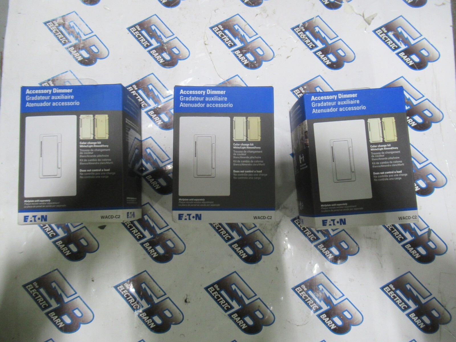 Eaton WACD-C2 (SET OF 3) Accessory Dimmer Connects to Wifi 1 Pole, 3-WAY -NEW-B