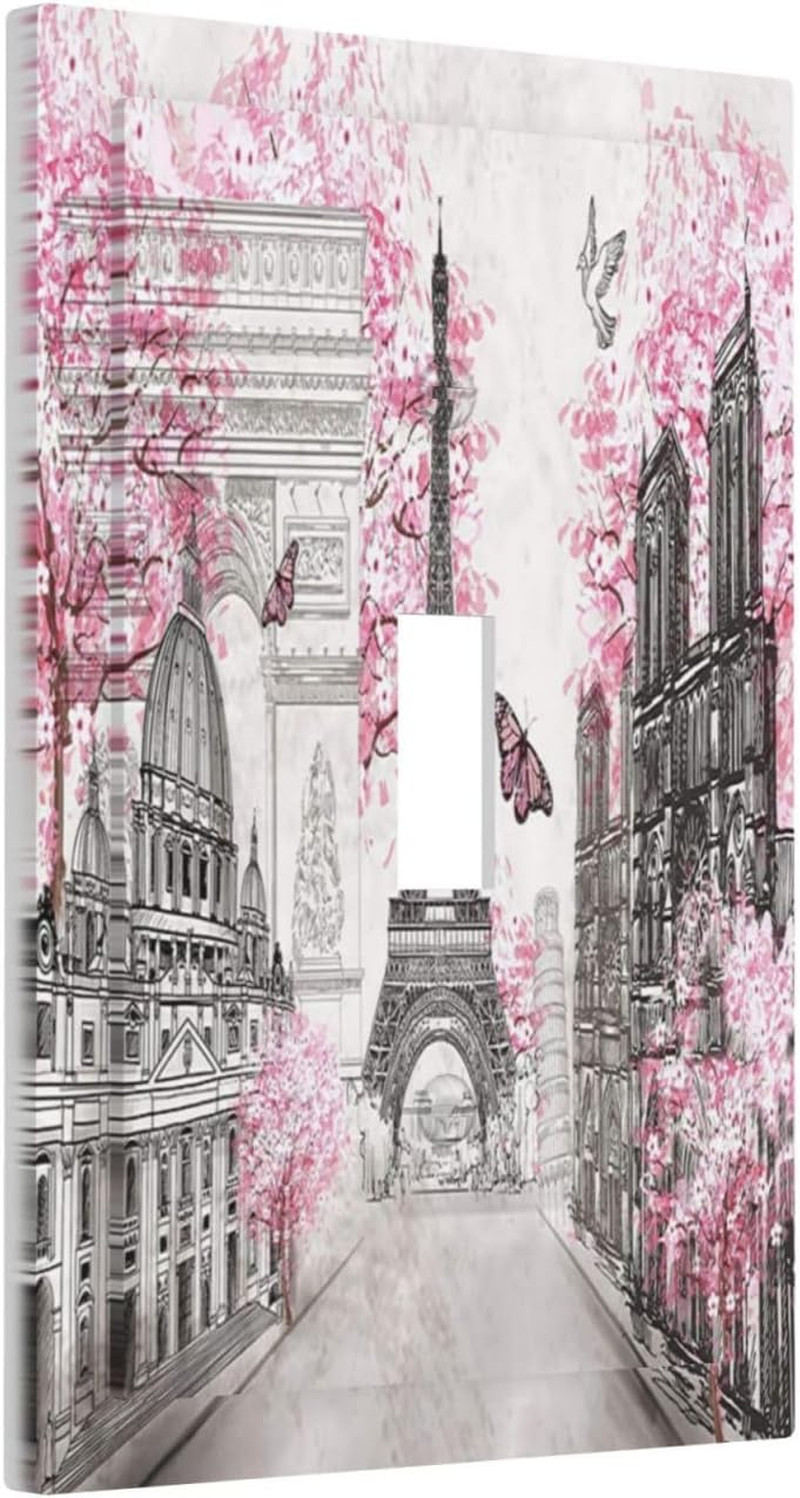 Paris Eiffel Tower Arc De Triomphe 1 Gang Single Toggle Wall Plate European City