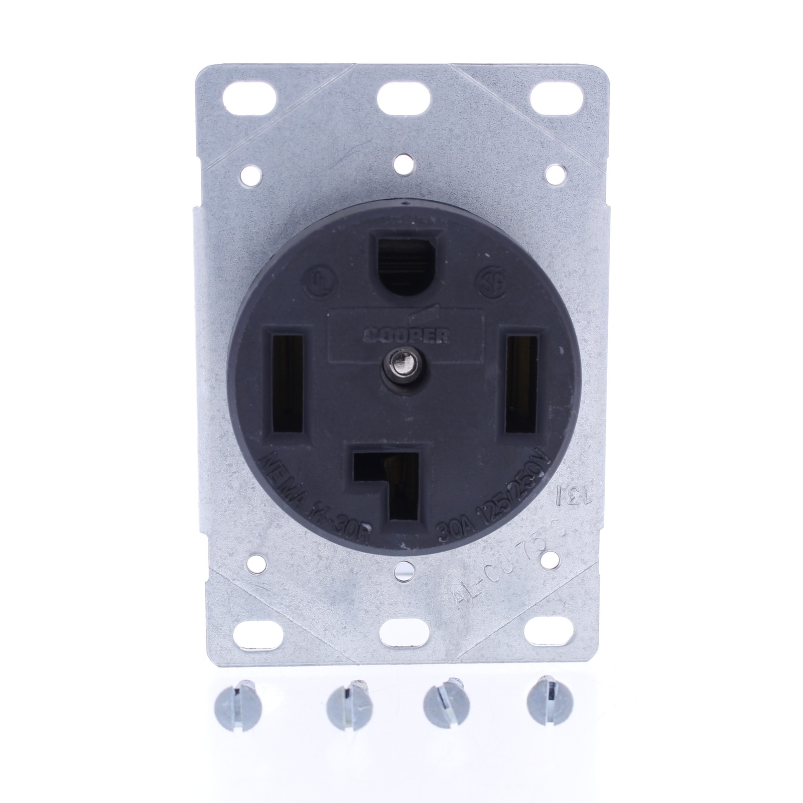 Eaton Receptacle Dryer Oven Range Stove Outlet NEMA 14-30R 30A 125/250V 1257
