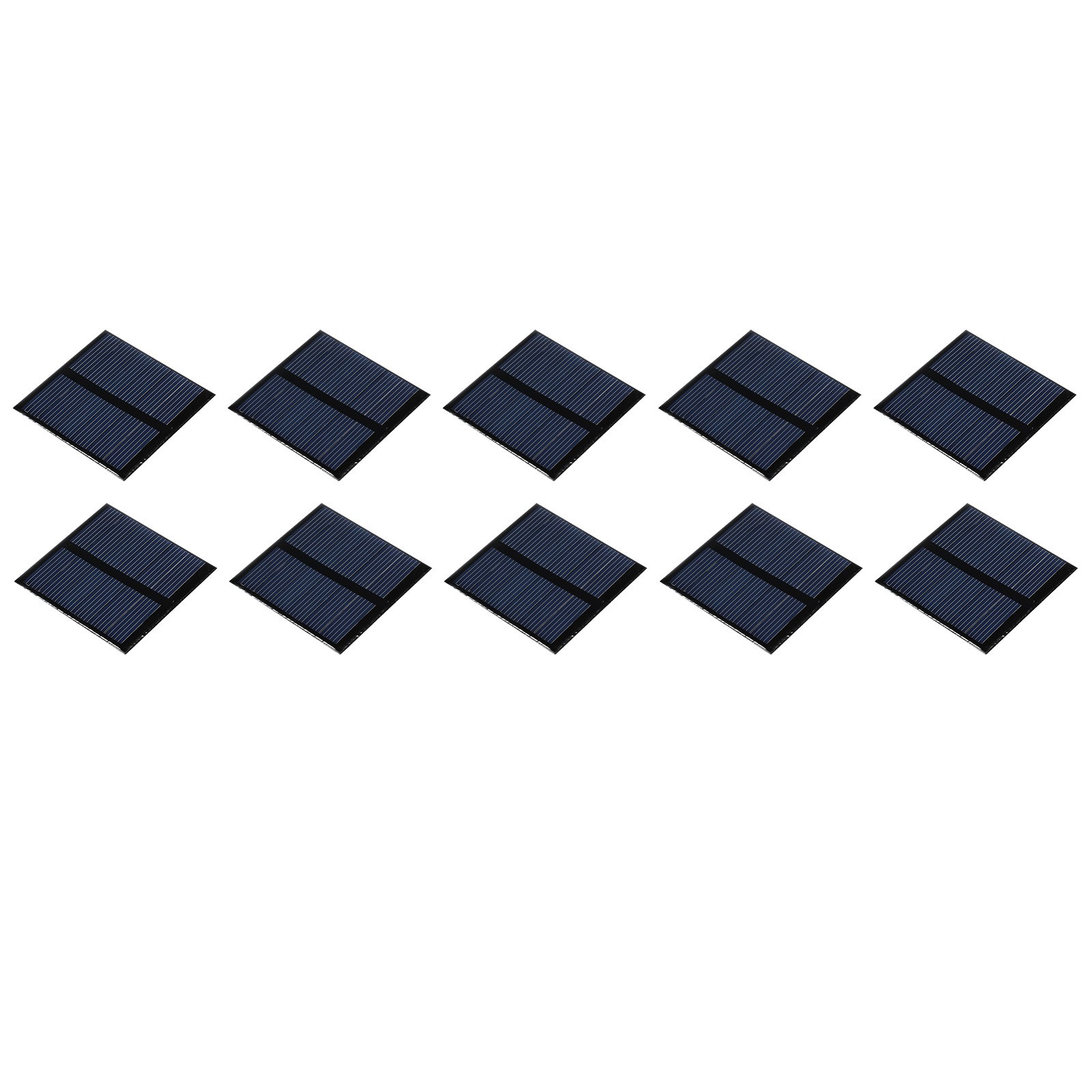 10Pack Mini Solar Panel Cell 3V 125mA 0.375W 52mm x 52mm