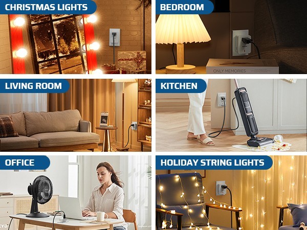 DEWENWILS Indoor Remote Control Outlet Wireless On Off Switch 100ft RF Range