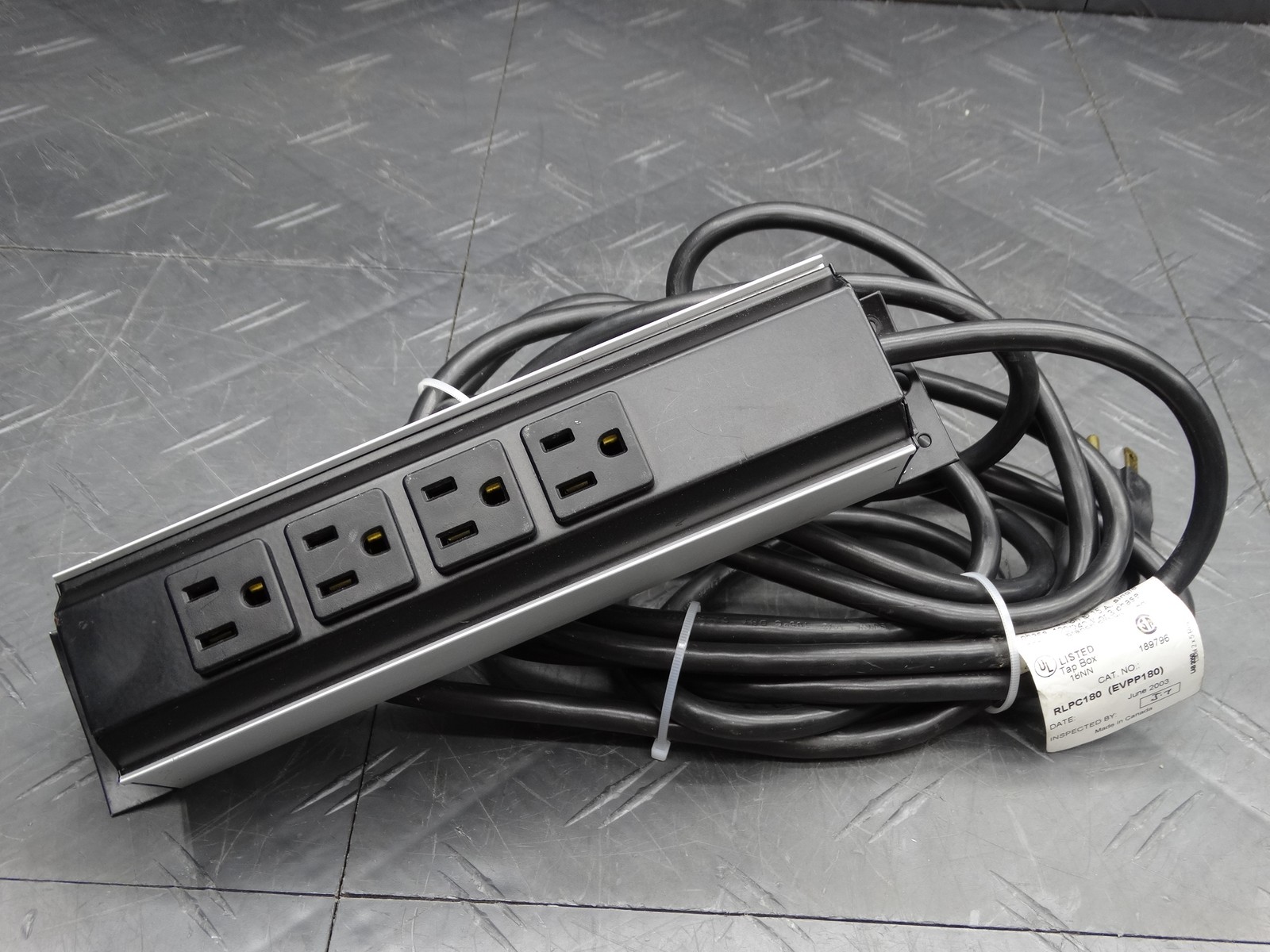 Teknion Power Tap Box 4-Outlet Desk Power Strip Industrial Commercial Grade
