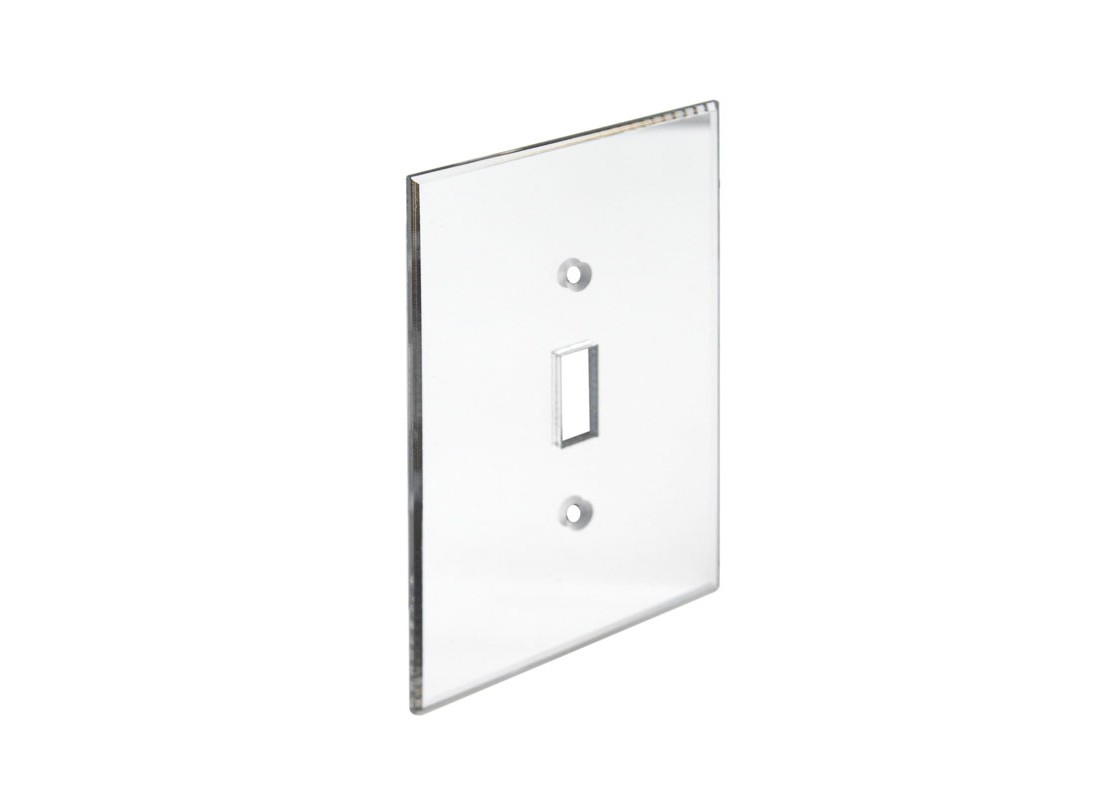 FHC AMP101 Clear Single Toggle Switch Acrylic Mirror Plates