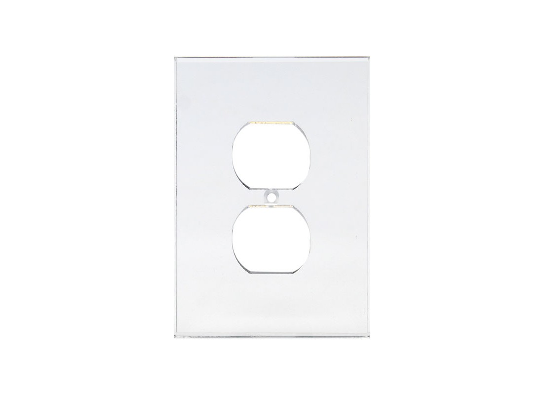 FHC AMP103 Clear Single Duplex Plug Acrylic Mirror Plates
