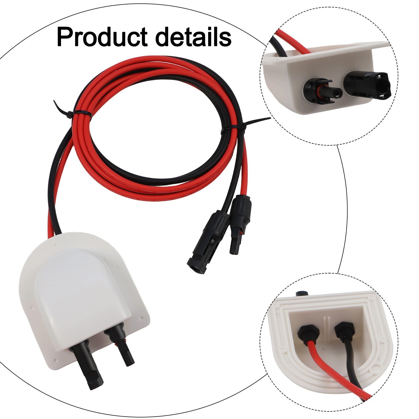 Solar Dual Cable Entry System with IP68 Waterproof Seal for RV and Yacht