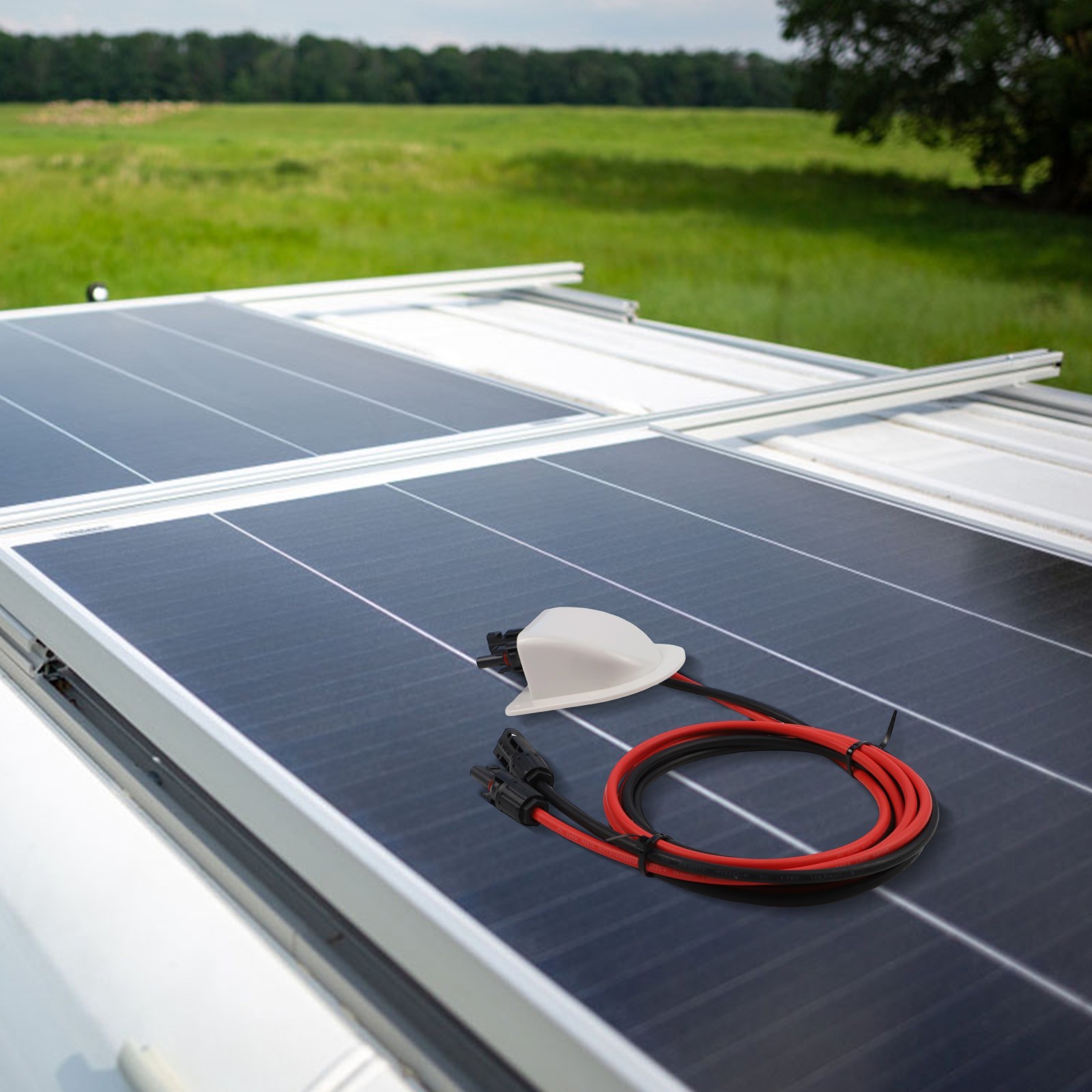 Solar Dual Cable Entry System with IP68 Waterproof Seal for RV and Yacht