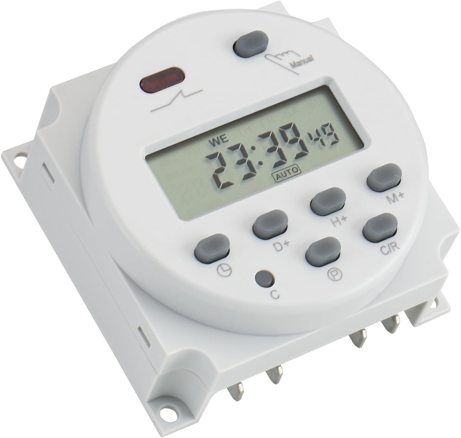 Time Switch Relay,Digital LCD Programmable Timer,12V DC/AC Input,200-250V 16A Ou