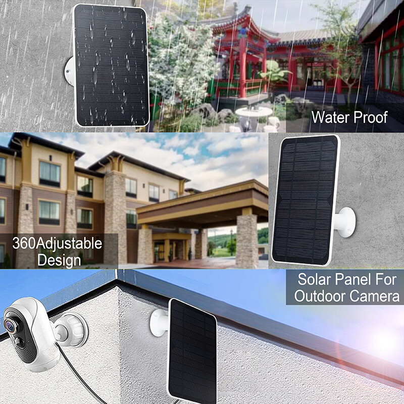 Waterproof Solar Panel Kit For Arlo Essential Spotlight Camera Doorbell Charger