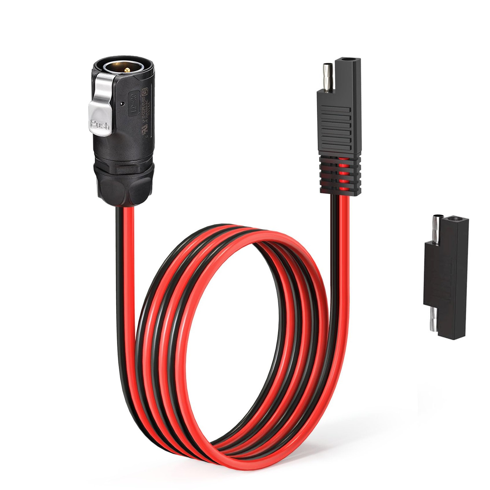 2 Pin Power Industrial Circular Connector 10AWG Furion Solar Plug to SAE Conn…