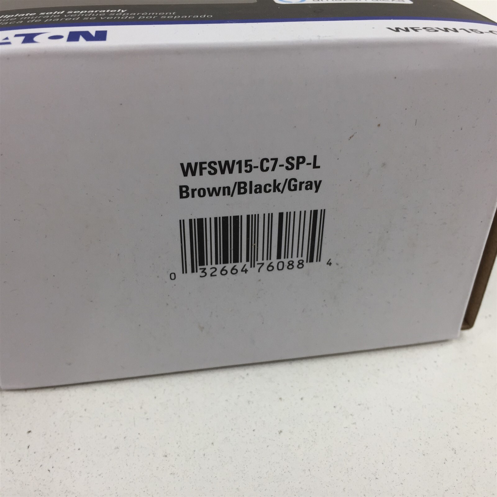 Eaton WFSW15-C7 Wi-Fi Smart Switch Brown Black Gray WFSW15-C7-SP-L Single/3 Way