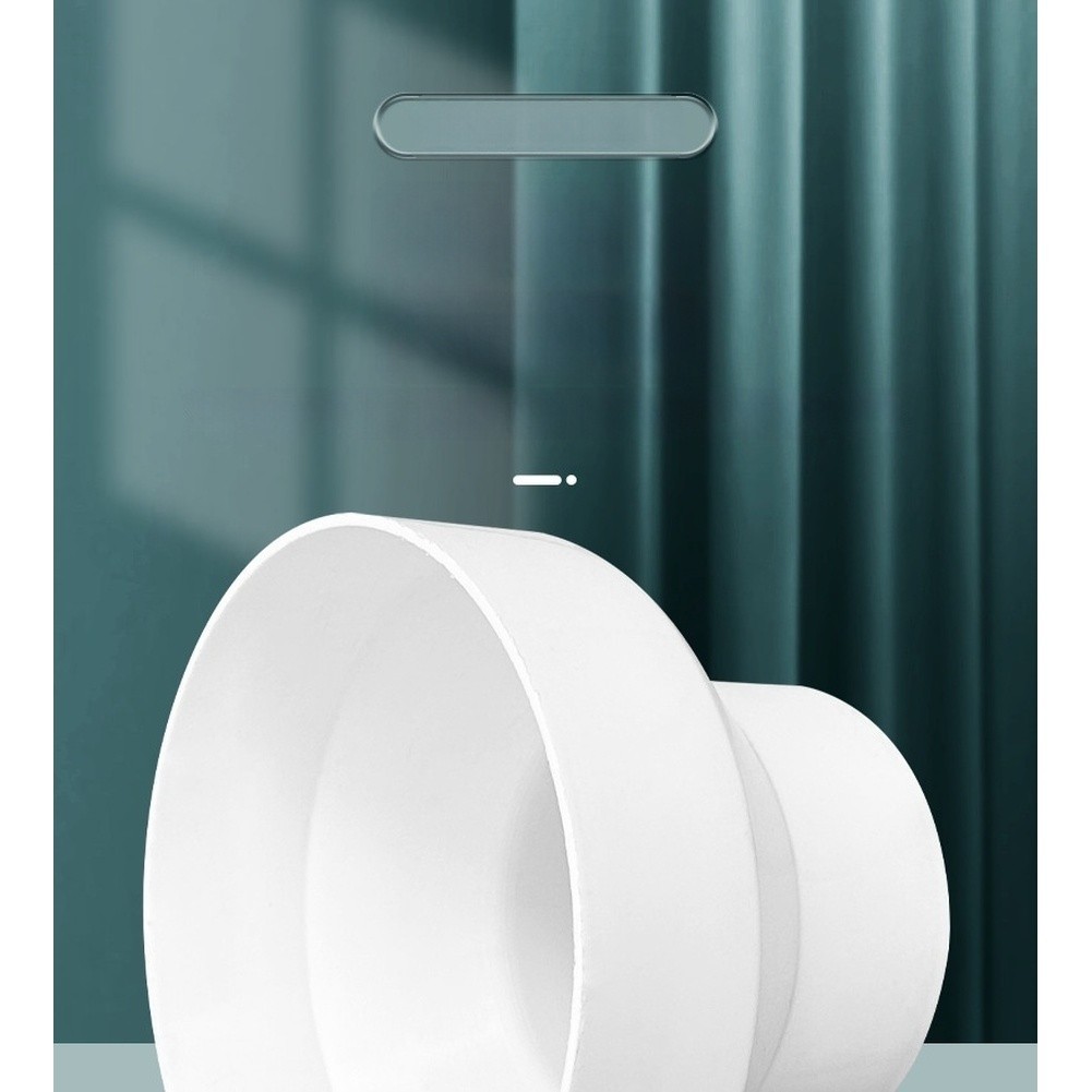 Plastic Duct Reducer Coupling 150mm to 100mm White ABS for Air Systems