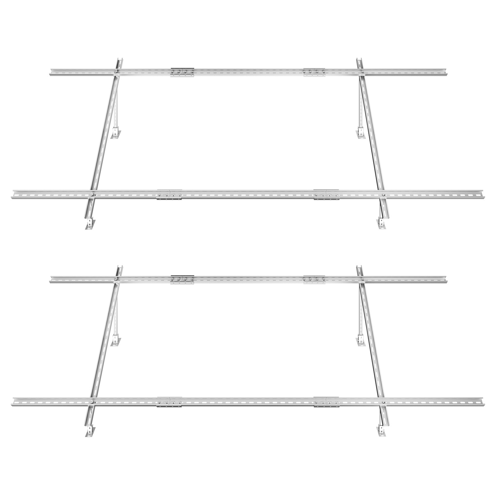 Uimoso Adjustable Solar Panel Mounting Brackets, 2 Sets, 30°-60° Angle