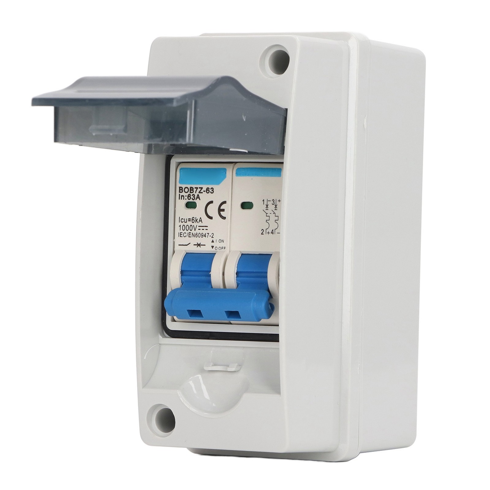 PV Solar Disconnect Switch Overvoltage Protection IP65 Waterproof Miniature