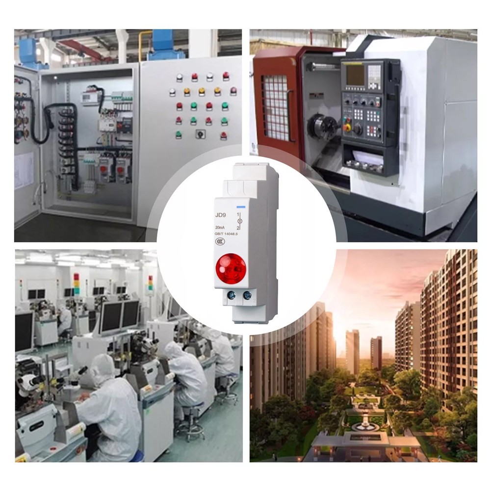 High Performance Din Rail Mount LED Signal Lamp JD9 with Extended Lifespan