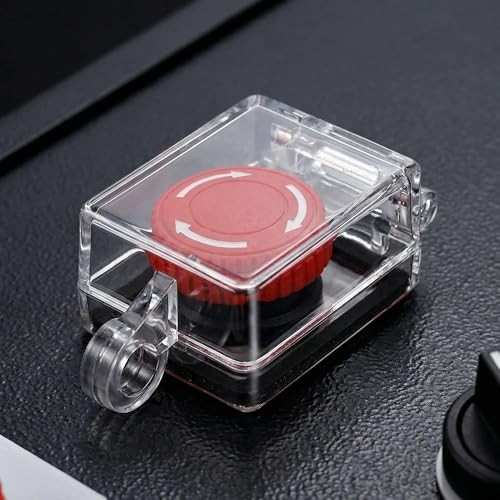 4 Pcs Push Button On-Off Cover, Clear Hinged Guard for Boat Toggle, Anti