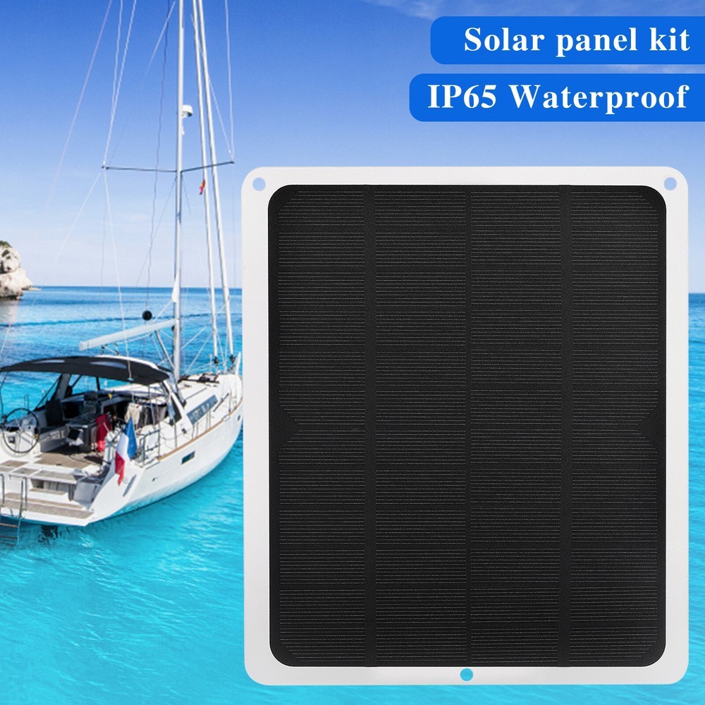 20W 12V Solar Panel Trickle Charger for Car, RV, Marine, Camper and Trailer Blue