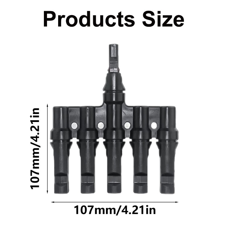 Reliable Solar Power Systems Connectors Wear Resistant T Type Connectors