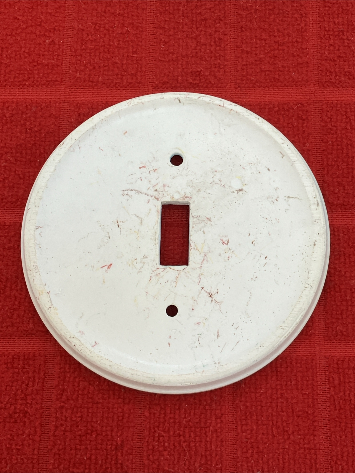 CERAMIC “LIGHTHOUSE” CIRCULAR SHAPED SWITCH PLATE COVER