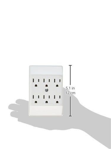 Eaton 1146W-SP 15-Amp 125-Volts Six Outlet Tap Duplex Receptacle, White