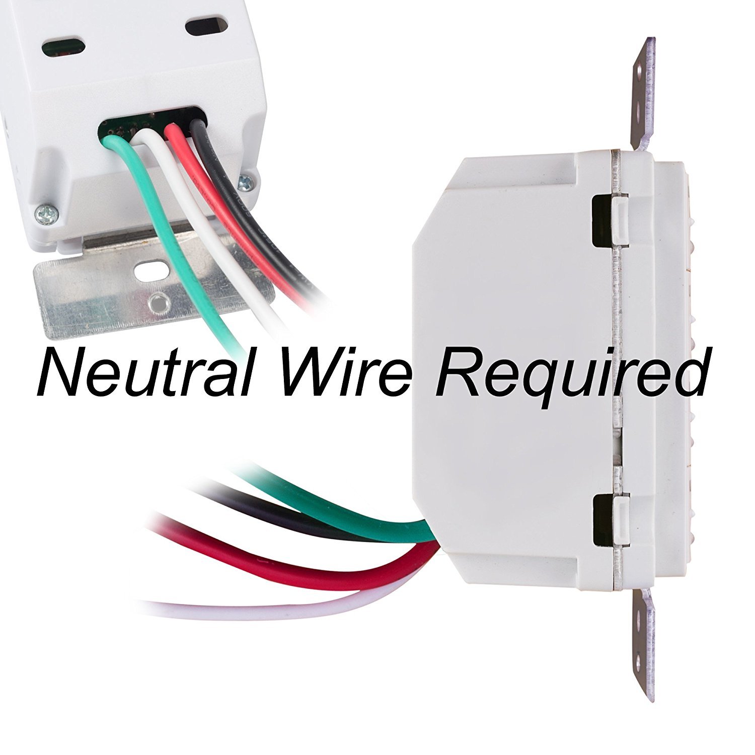 BN-LINK Countdown In-wall Timer Switch 5-15-30-60mins, 2-4 hours