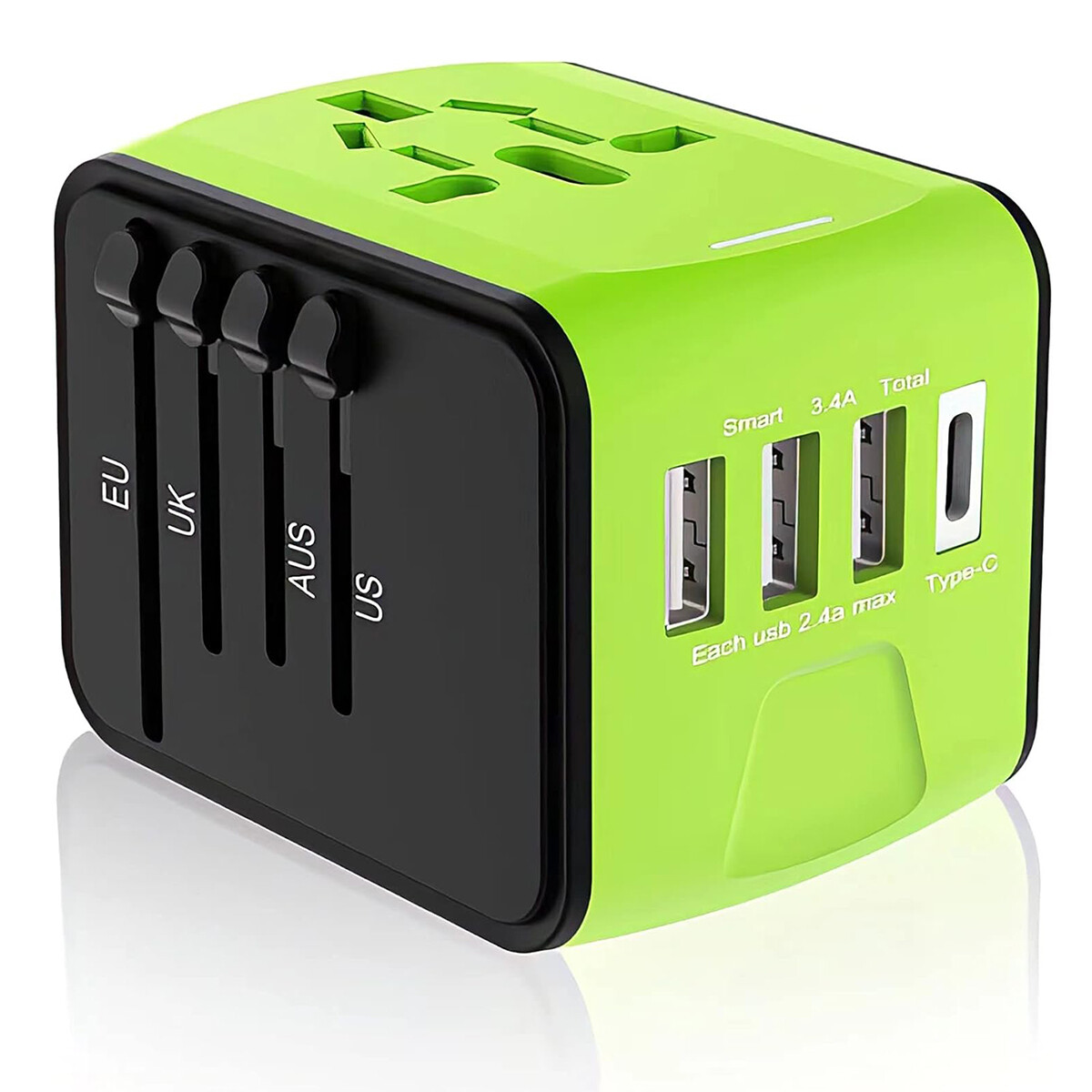 Universal Travel Adapter International All in One USB C Wall Charging Power Plug