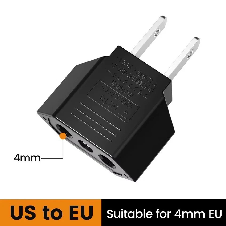1-10 PCS Travel Power Adapter US to EU European Electric Plug Power Socket