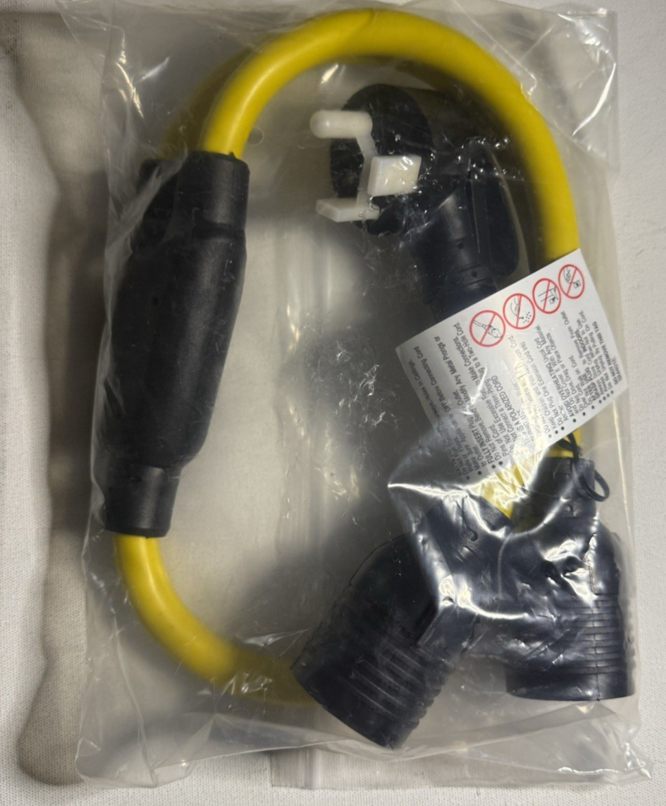 2.5 ft 30 Amp Generator Y Splitter Adapter Cord TT-30P to L5-30R & L14-30R