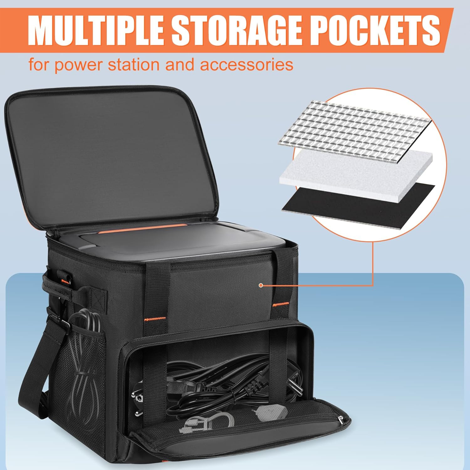 Power Station Storage Bag Compatible with Jackery Explorer 2000 V2/Jackery 1000