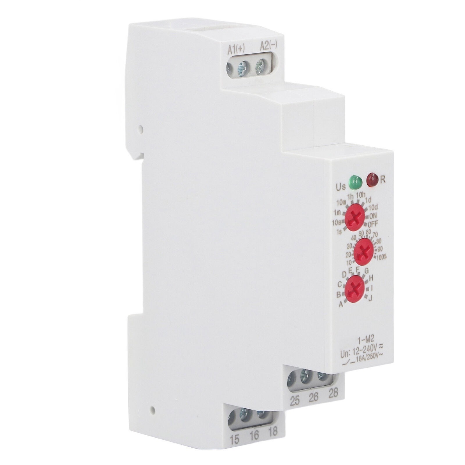 Time Relay Multifunctional Normally Open DIN Rail Delay Timer Switch AC DC